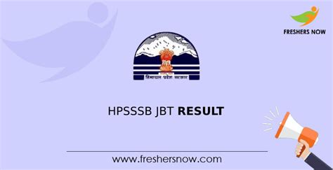 hpbose jbt result 2024|HPSSB JBT result declared at hpsssb.hp.gov.in, .